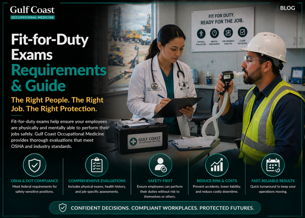 Fit-for-duty exams in workplace settings