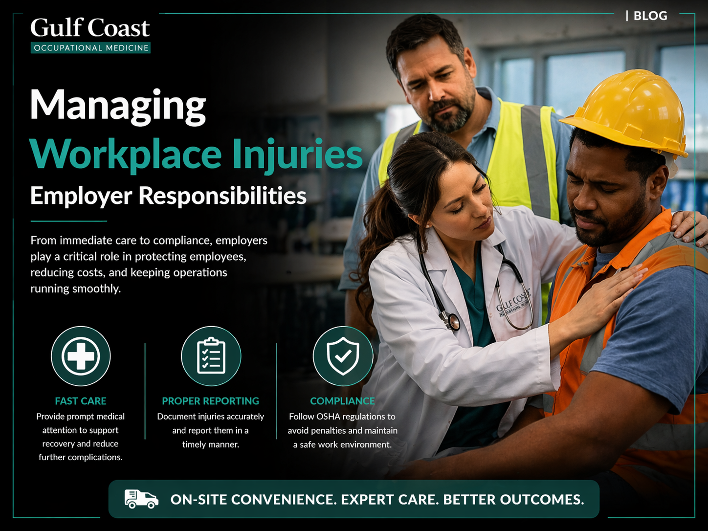 Managing workplace injuries and care