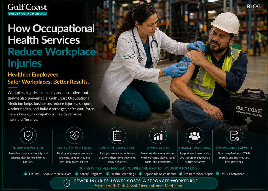 Occupational health services for safer workplaces