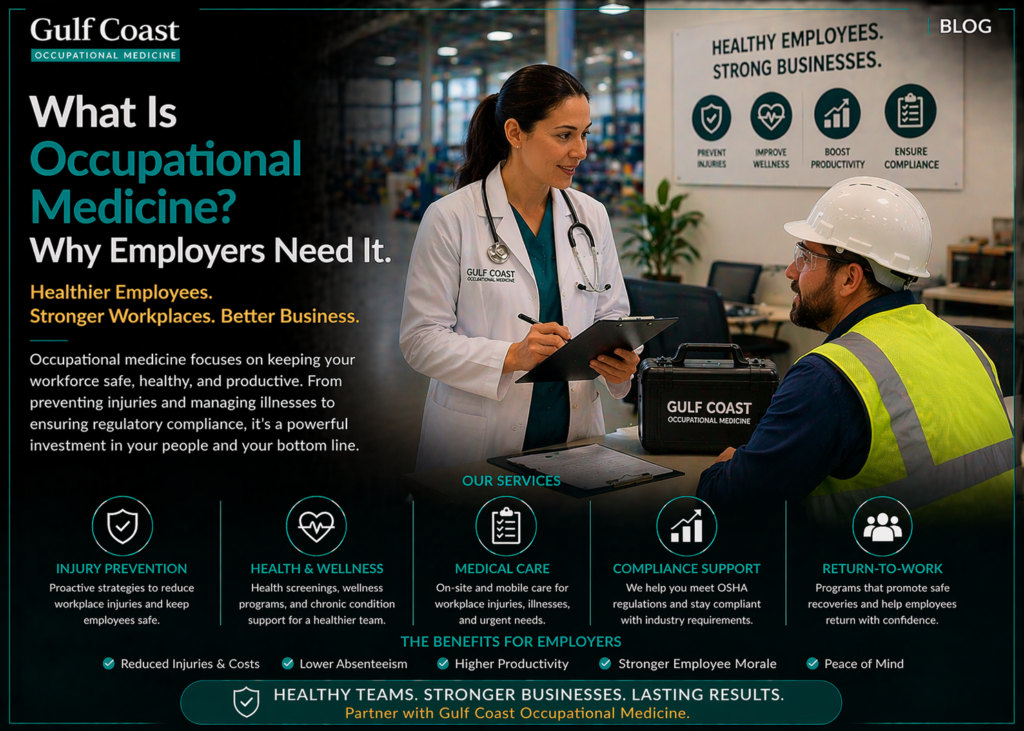 Occupational medicine for safer workplaces