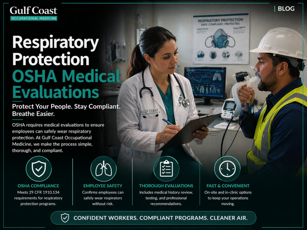Respiratory protection evaluations for compliance
