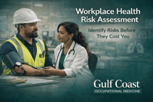 Workplace health check in progress