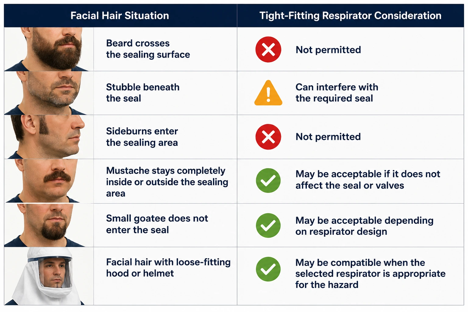 Facial Hair and Respirator Safety Guide