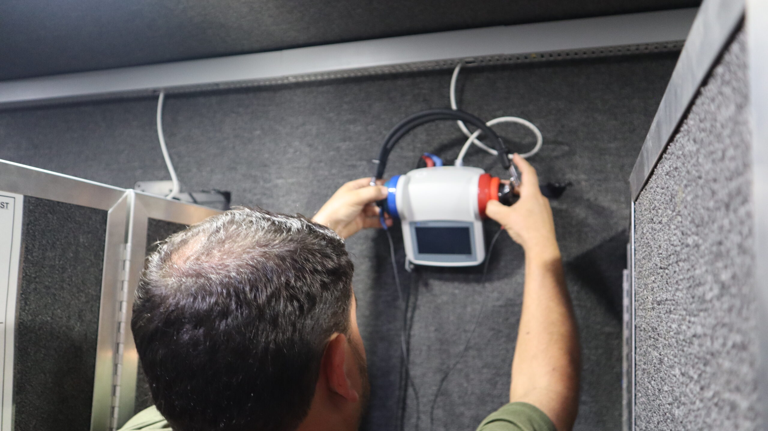Audiometric testing equipment for hearing conservation and OSHA compliance at Gulf Coast Occupational Medicine